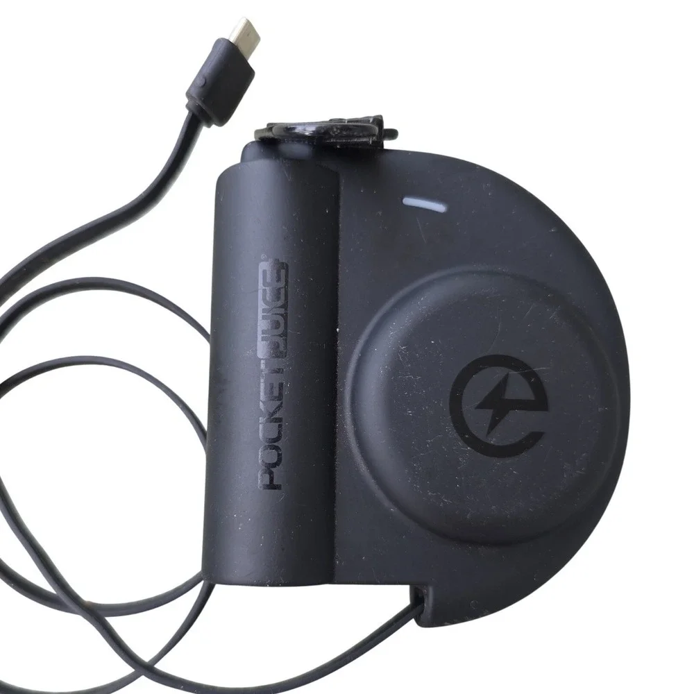 Pocket‎ Juice 5000mAh Portable Power Bank USB-C Built-in Cable Black 30123 Z1